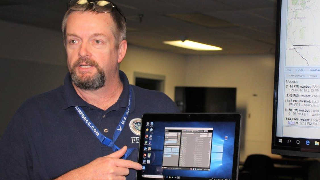 CDP Emergency Operations Center Manager Ken Spears.